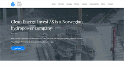 Desktop Screenshot of cleanenergyinvest.no